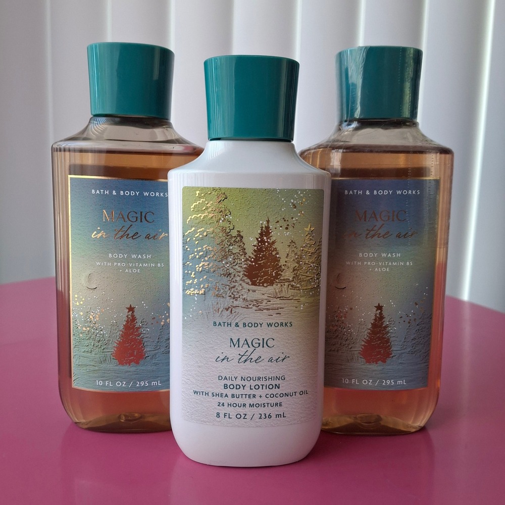 Bath & Body Works MAGIC IN THE AIR Body Lotion Wash Shower Gel Set of 3